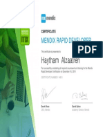 Haytham Alzaatreh: Mendix Rapid Developer