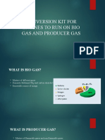 Conversion Kit For Engines To Run On Bio Gas and Producer Gas