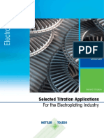 Selected Titration Applications: For The Electroplating Industry