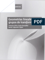 Geometriacuteas Lineales y Grupos de Transformaciones Uned PDF