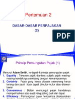 Pertemuan 2: Dasar-Dasar Perpajakan