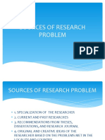 Sources of Research Problem