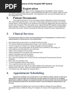 Features of The Hospital ERP System