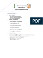 NUR1204 Fundamentals of Nursing Communication Skills