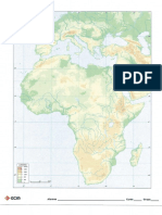 Mapa Mudo África Física