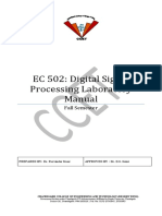 Digital Signal Processing Lab Manual PDF