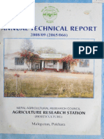 RS3458 - Annual Technical Report-Agriculture Research Station (Horticulture) Malepatan, Pokhara 2008 - 09 (2065 - 066) PDF