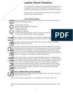 Transition Metal Chemistry