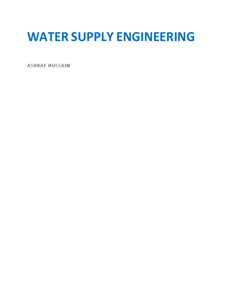 Water Supply Engineering Notes PDF Alkalinity Buffer Solution
