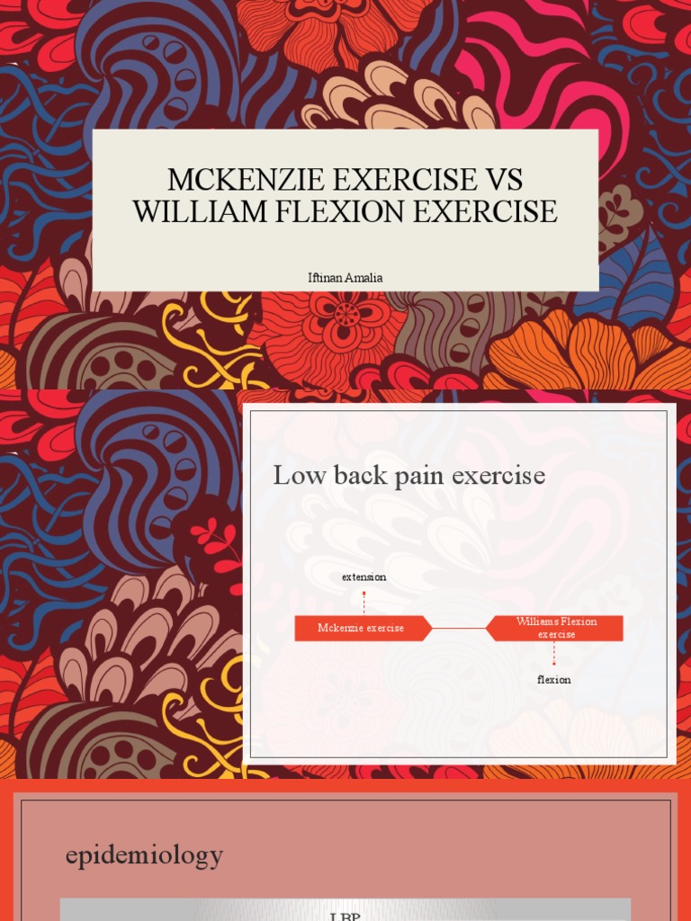 McKenzie vs. Williams Exercise Methods | PDF | Anatomical Terms Of ...