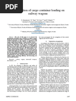 Optimization of Cargo Container Loading On Railway Wagons