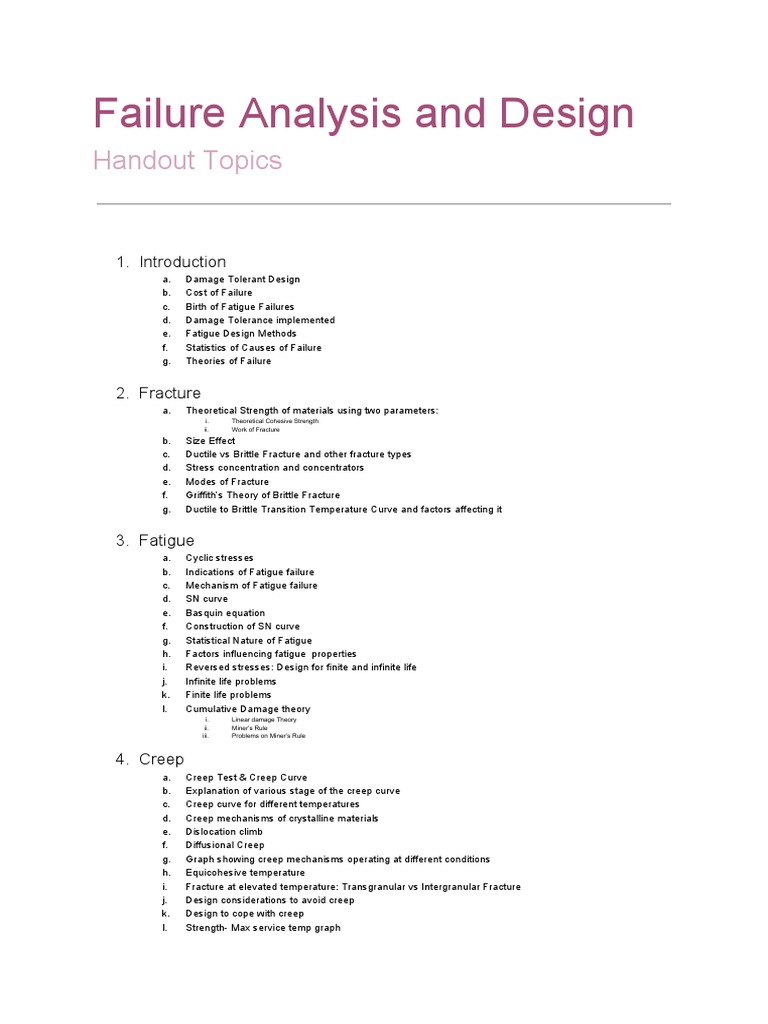 Failure Analysis and Design Principles | PDF | Fracture Mechanics ...