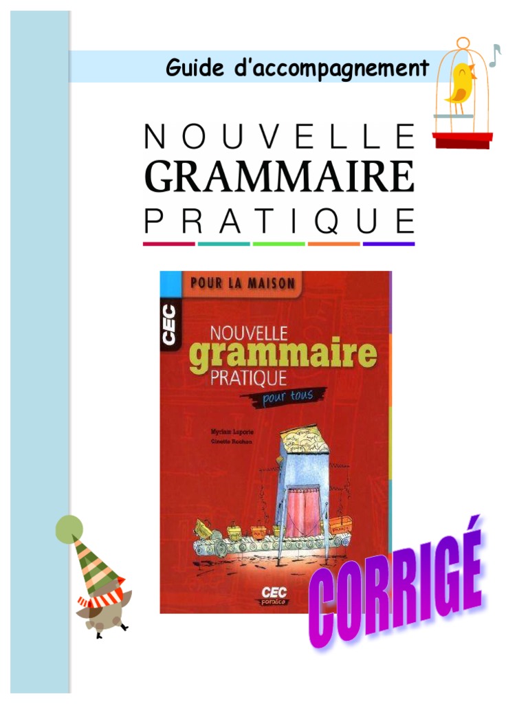 La Grammaire Par Les Exercices 3e Corrigés 2019 Pdf Gratuit Francais | PDF | Sujet (Grammaire) | Phrase