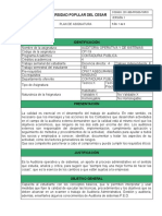 Plan de Asignatura Auditoria Operativa y de Sistemas