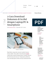 2 Cara Download Dokumen Di Scribd Dengan Laptop & Smartphone PDF