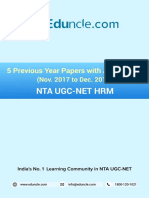 Nta Ugc-Net HRM: 5 Previous Year Papers With Answer Key
