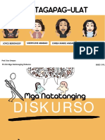 Diskurso Ikalawang Linggo Report Jayson. Berongoy. Andal. Ababao PDF