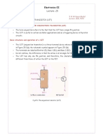 Unijunction Transistor Lecture Note