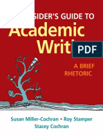 An Insider's Guide To Academic Writing - A Brief Rhetoric PDF