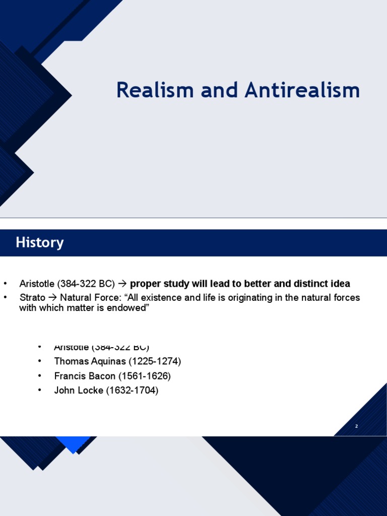 Realism vs. Antirealism Explained | PDF | Philosophical Realism | Reality