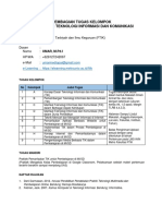 Pembagian Tugas Kelompok PDF