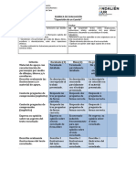 RUBRICA DE EVALUACIÓN 6 Octubre 2020