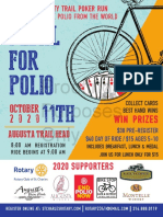 Flyer For Pedal For Polio 2020