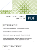 Ema Core Course: (TERM 3)