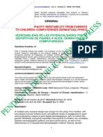 Physical Capacity Heritability From Parents To Children: Computerised Dermatoglyphics