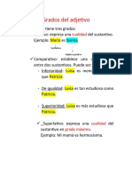 Grados Del Adjetivo 3ºB