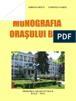 Paula Bănică - Monografia oraşului Balş