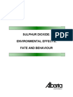 Sulphur Dioxide: Environmental Effects, Fate and Behaviour