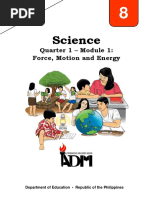 Science: Quarter 1 - Module 1: Force, Motion and Energy