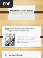 Imperfections in Solids