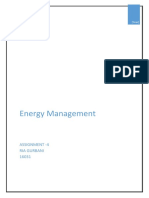 Energy Management: Assignment - 4 Ria Gurbani 16031