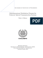 Multidimensional Modulation Formats For Coherent Optical Communication Systems
