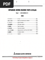 Mitsubishi Electric Corporation: Mitsubishi Sewing Machine Parts Catalog