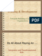 Training & Development: Towards Building A Learning Organisation