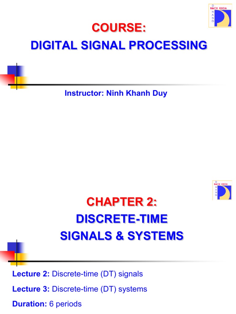 Chapter 2 | PDF | Discrete Time And Continuous Time | Signal Processing