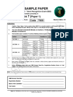 Bbet-2020-C-Vii (Paper-1) - At+s - M-Sample Paper