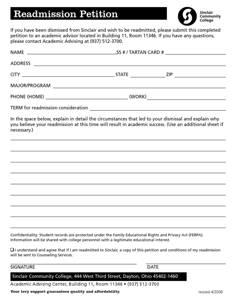 Petition Readmission | PDF