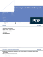 Development and Application of Liquid-Cooled Lithium-Ion Battery Pack Thermal Model