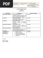 Accomplishment Report July 2020: Albert J. Rosete