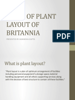 Types of plant layouts and Britannia's history