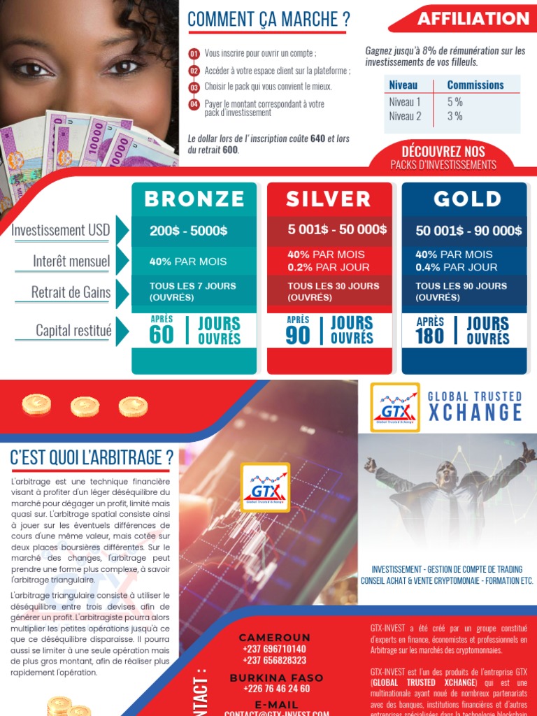 Presentation GTX Invest | PDF | Forex | Investir