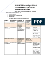 PROCEDIMIENTOS PARA PAGO POR TRASFERENCIAS ELECTRÓNICAS ACT