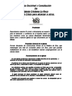 Carta Doctrinal y Constitucion Actual