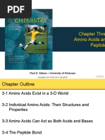 Chapter Three Amino Acids and Peptides: Paul D. Adams - University of Arkansas