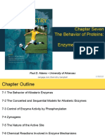 Chapter Seven The Behavior of Proteins: Enzymes, Mechanisms, and Control