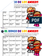 Bingo de Los Amigos 2018 PDF SUPER HEROES